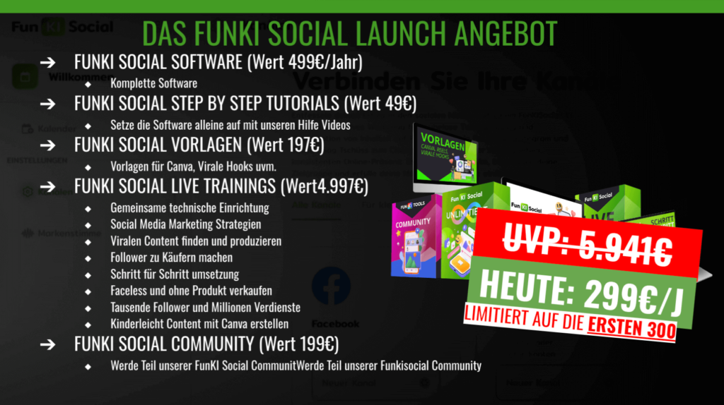 Das FunKISocial Launch Angebot